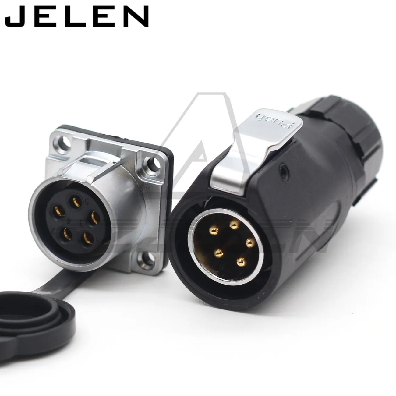 

XHE20, 5pin Waterproof connector Panel mount connector Plug Socket Wire Cable Connector IP67