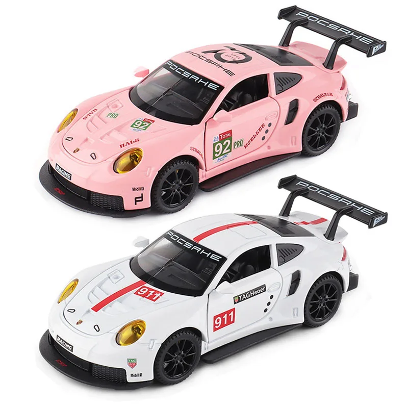 

1:32 Porsche 911 RSR Model Car Die Cast Alloy Boys Toys Cars Le Mans 24 Hours Supercar Collectibles Kids Car Free Shipping