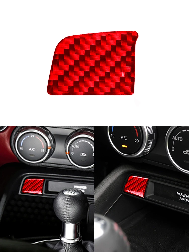 

Автомобильные аксессуары красный автомобиль наклейки углеродного волокна Топливный бак Крышка Накладка для Mazda MX-5 2016-2020 Кнопка 1 шт