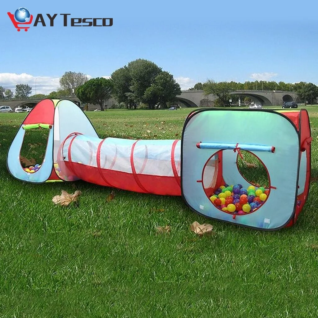 

Kids Playhouse 3-in-1 Play Tent Crawl Tunnel for Beach, Backyard, Camping, Home, Garden, Park, Parties, Day Care seигра в