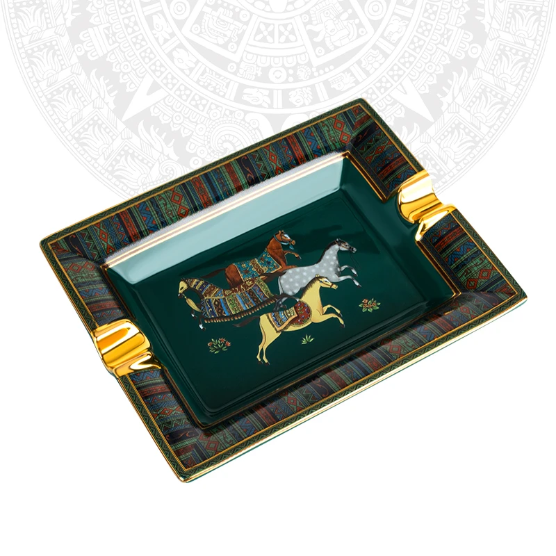 Сигарная пепельница Керамика Простой Большой домашний Гостиная Подарочная