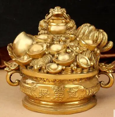 Медная жаба в форме персика маньтоу золотые украшения Рог изобилия бергамот Руи