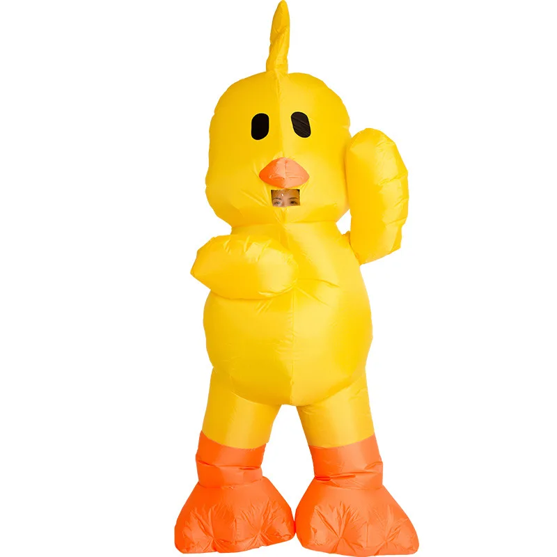 

Yellow Duck Inflatable Costume Animal Cosplay Halloween Costumes Carnival Party Role Play Disfraz Festival Adult Dress