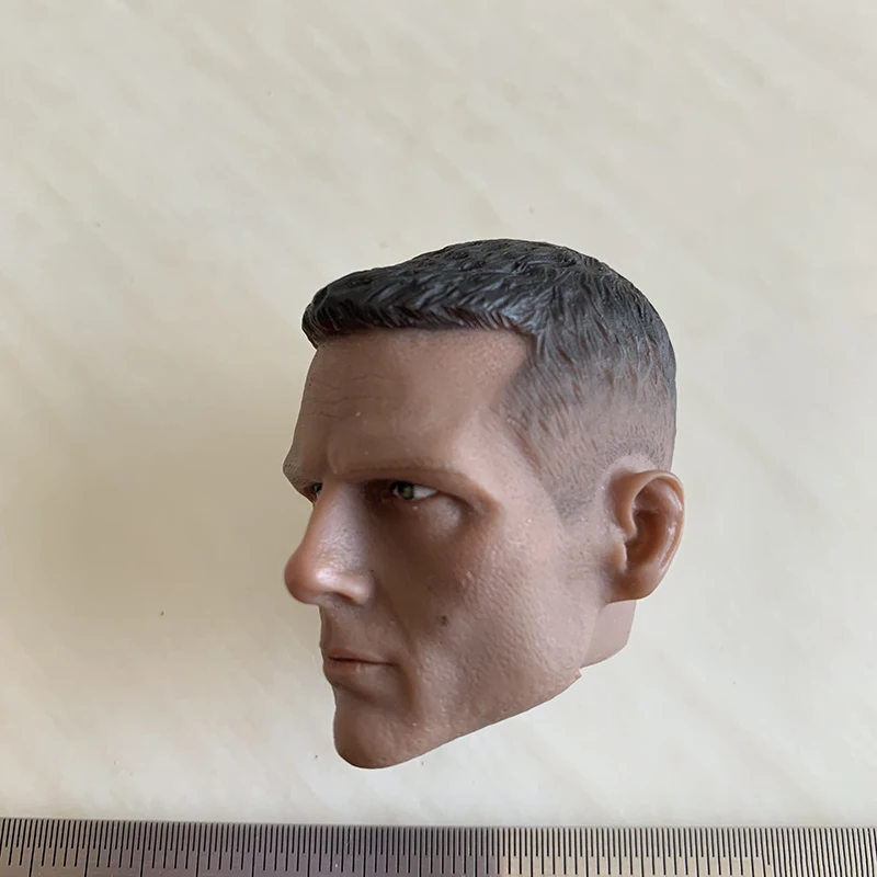 Мужская голова в масштабе 1:6 скульптура резьба времен Второй мировой войны