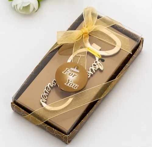 (40 шт./лот) серебряные Свадебные сувениры бесконечной любви открывалка для