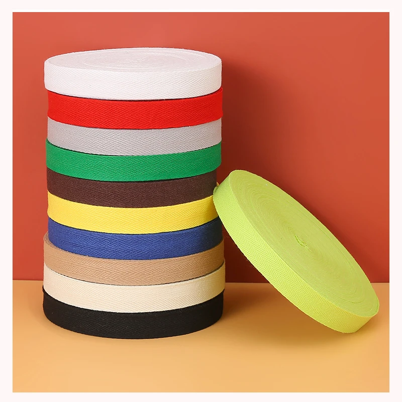 

1/2cm 3meters Multi Color Herringbone Tape Ribbons 100% Cotton Woven Ribbon Sewing Overlock Cloth Strap Belt DIY Accessories