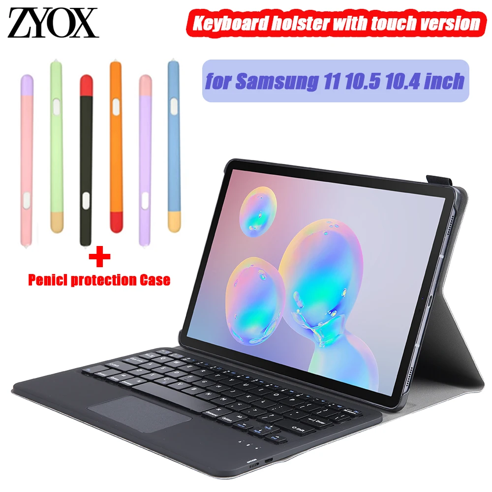 

Чехол для планшета Samsung Galaxy Tab S6 Lite 10,4, Bluetooth клавиатура, тачпад, чехол для S6 10,5 T860 T865 / S7 11 дюймов T870 T875 2020