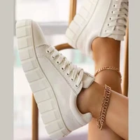 soft leather casual shoes women comfortable casual shoes 2021 new lace up flat casual sports shoes women running shoes summer