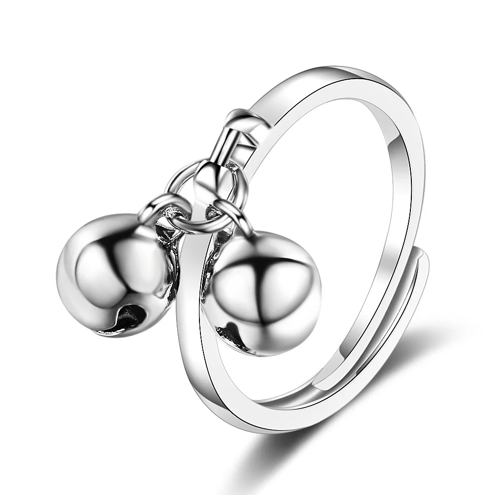 

WANGAIYAO double bell open ring female design sense ring niche cold wind adjustable tail ring