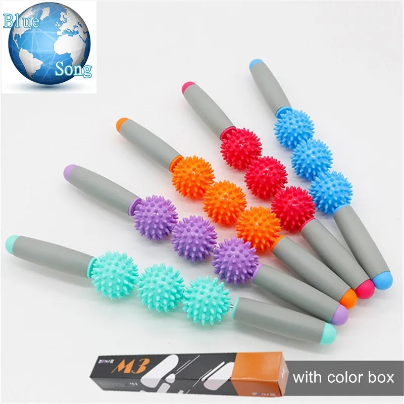 Тренажерный зал Массажная палка Для Йоги массаж тела расслабиться инструмент