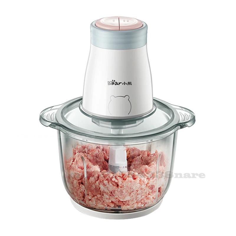 2L Мясорубка 6mm толстого стекла Электрический слайсер Еда смеситель 300 Вт Медь