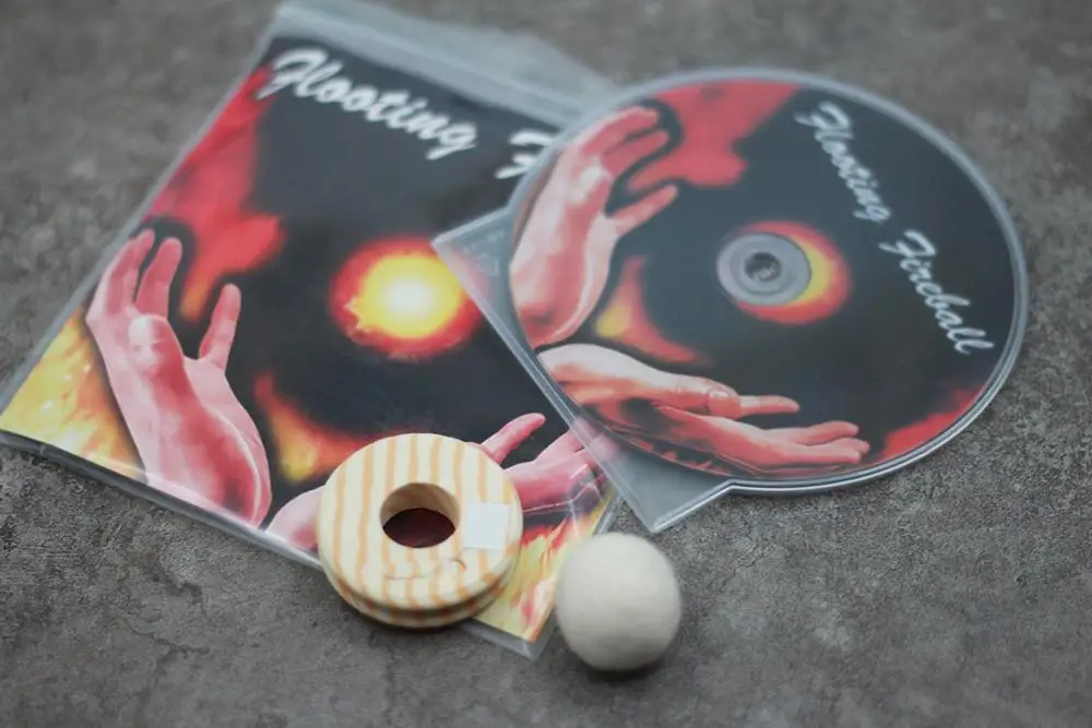 Плавающий огненный шар (DVD и мерцающий) магии в уличном стиле вечерние реквизиты