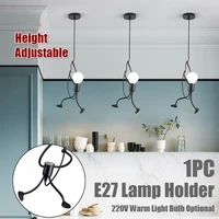 1pc bulb holder universal black cable cord plug pendant lamp e27e26 lamp holder durable light holder funny light bulb modern