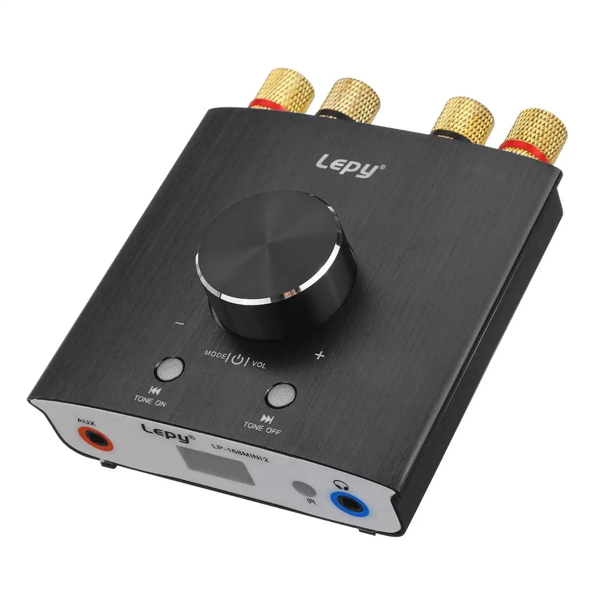 Черный 100 Вт+ 100 Вт Мини bluetooth 5,0 цифровой усилитель Hifi стерео домашний аудио усилитель мощности автомобильный усилитель DSP BT мини наушники класса D - Цвет: Черный