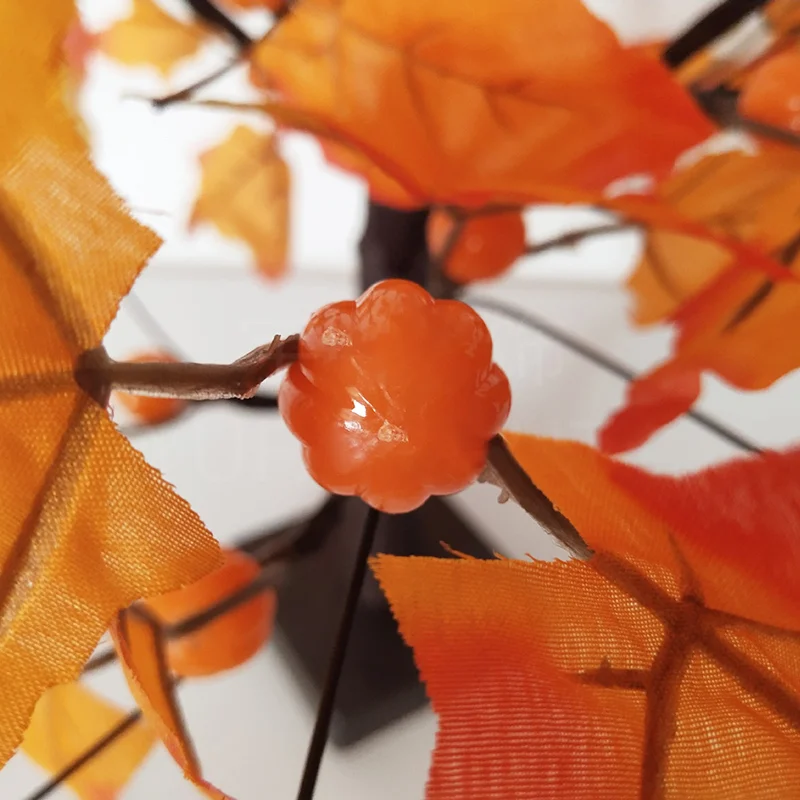 24 светодиодный Рабочий стол с подсветкой клены дерево Батарея работает на День