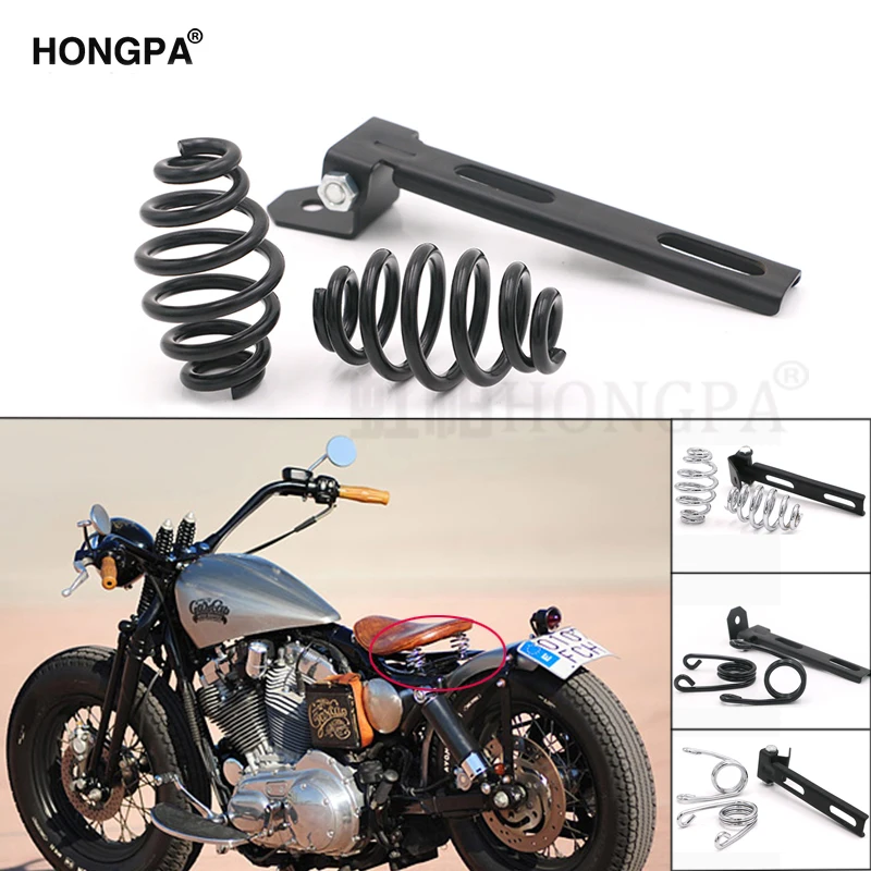 Универсальный ретро мотоцикл Solo подушка для сиденья пружины Монтажный кронштейн