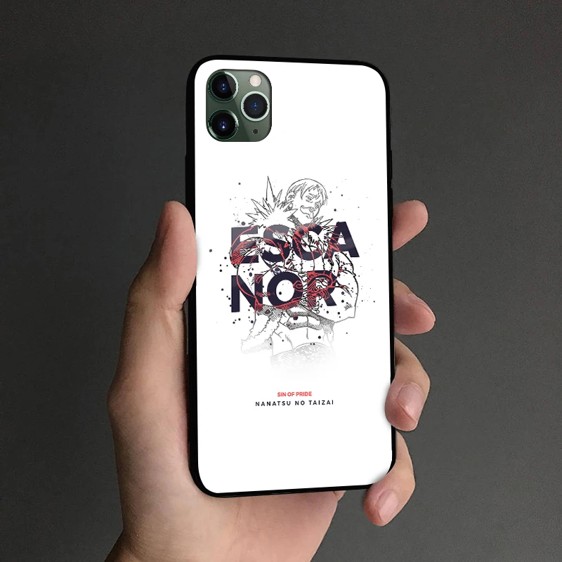 Escanor Nanatsu no Taizai мягкий силиконовый стеклянный чехол для телефона, чехол для Apple iPhone 6 6s 7 8 Plus X XR XS 11 Pro max