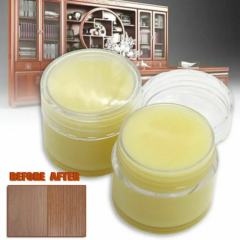 20g Natural Beeswax Polish Organic Wax Oil Wood Furniture Waxing Maintenance | Дом и сад