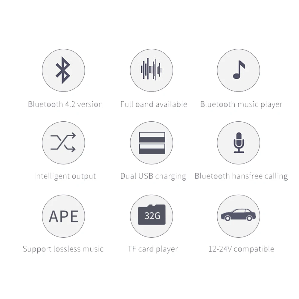 VicTsing Bluetooth 4,2 fm-передатчик QC 3,0 зарядное устройство AUX модулятор беспроводной автомобильный Радио адаптер TF USB MP3 плеер окружающий светильник