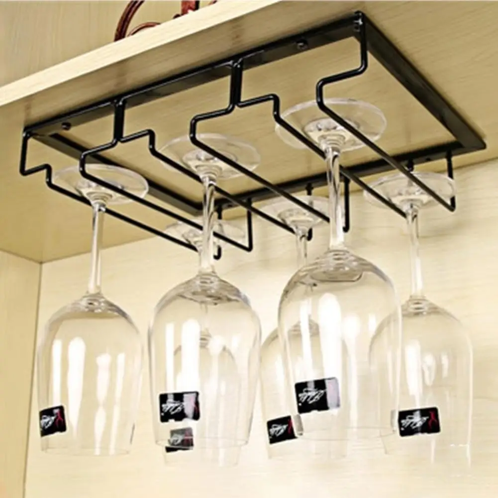 Винный Бокал es держатель бармен рюмки подвесной стеллаж под шкаф рюмки Органайзер стеклянный бокал стойка кухонный барный инструмент украшение