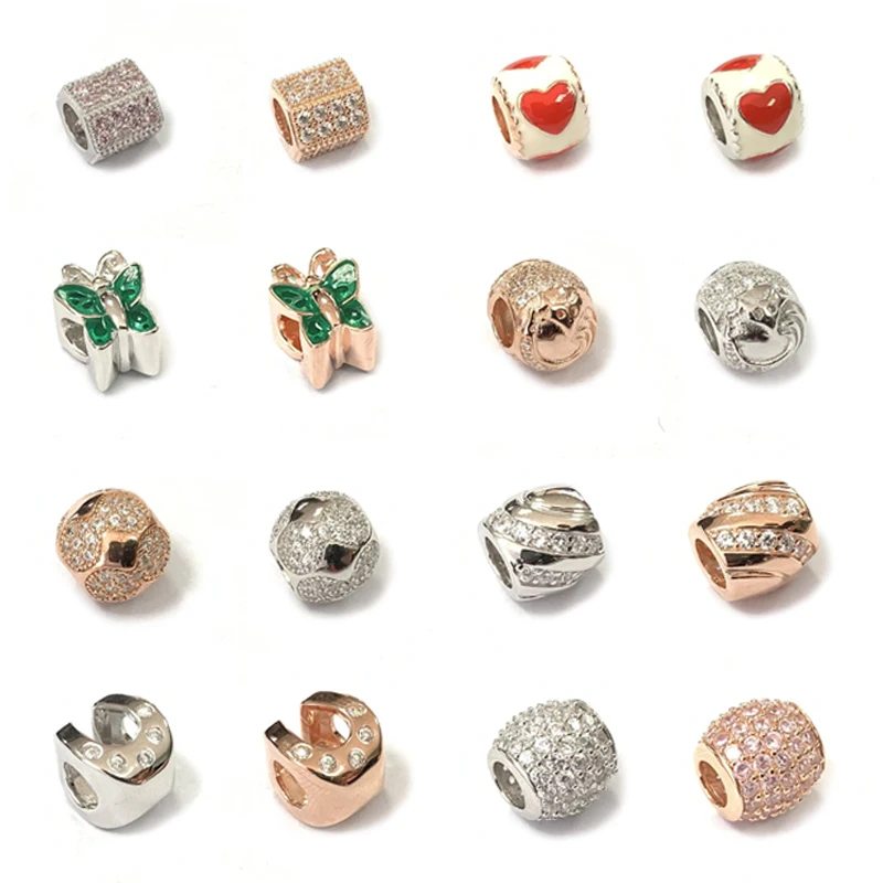 100% Стерлинговое Серебро 925 пробы очаровательные европейские браслеты высокое