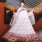 Hanfu Феи одежда для женщин и девочек китайский Стиль для костюмированной вечеринки для девочек, мантия, традиционный костюм Китайский народный танцевальный наряд для костюмированной вечеринки костюм Hanfu Tang