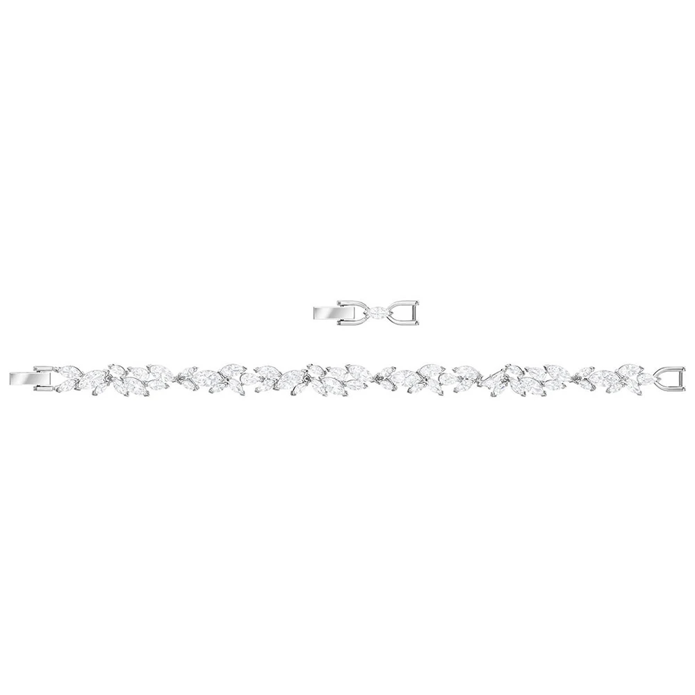 

SWA 2019 New Exquisite Leaf Bracelet Shiny Crystal Elegant Simple Lady Send Mommy Girlfriend Best Jewelry Gift