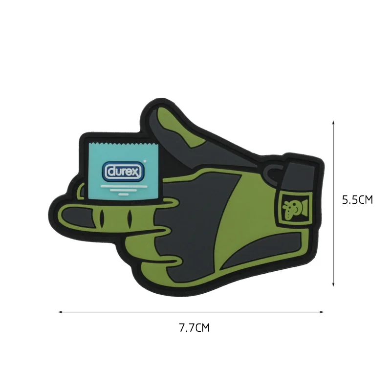 3D ПВХ резиновые перчатки охотничье снаряжение патчи тактическая повязка на руку