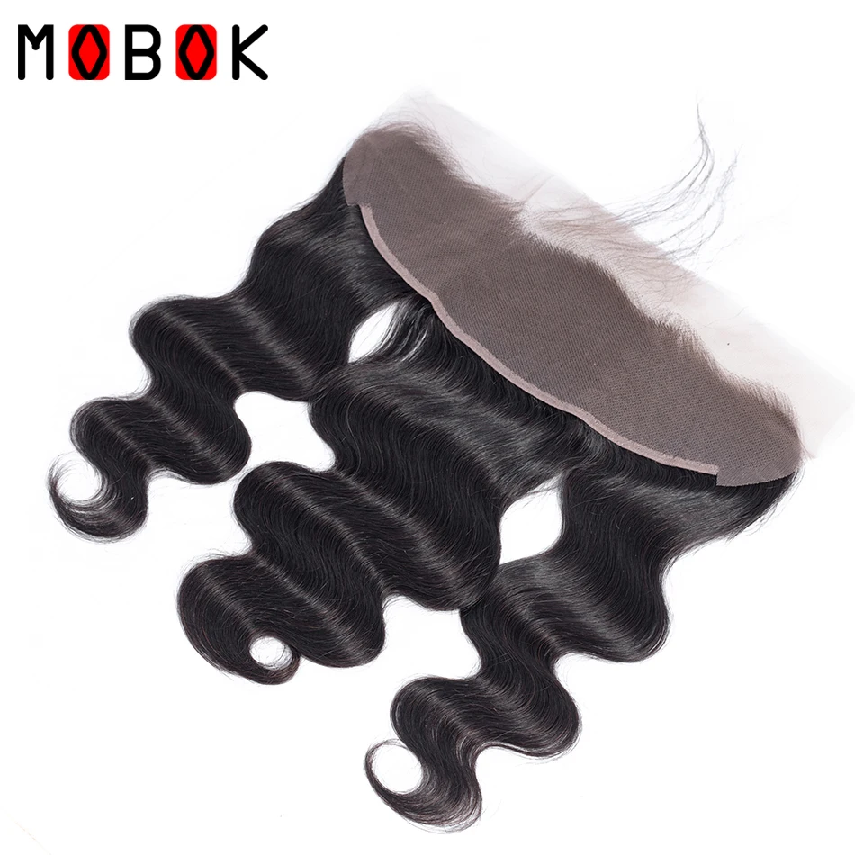 5 шт. бразильские объемные волны 13X4 кружева Фронтальная застежка 100% человеческие