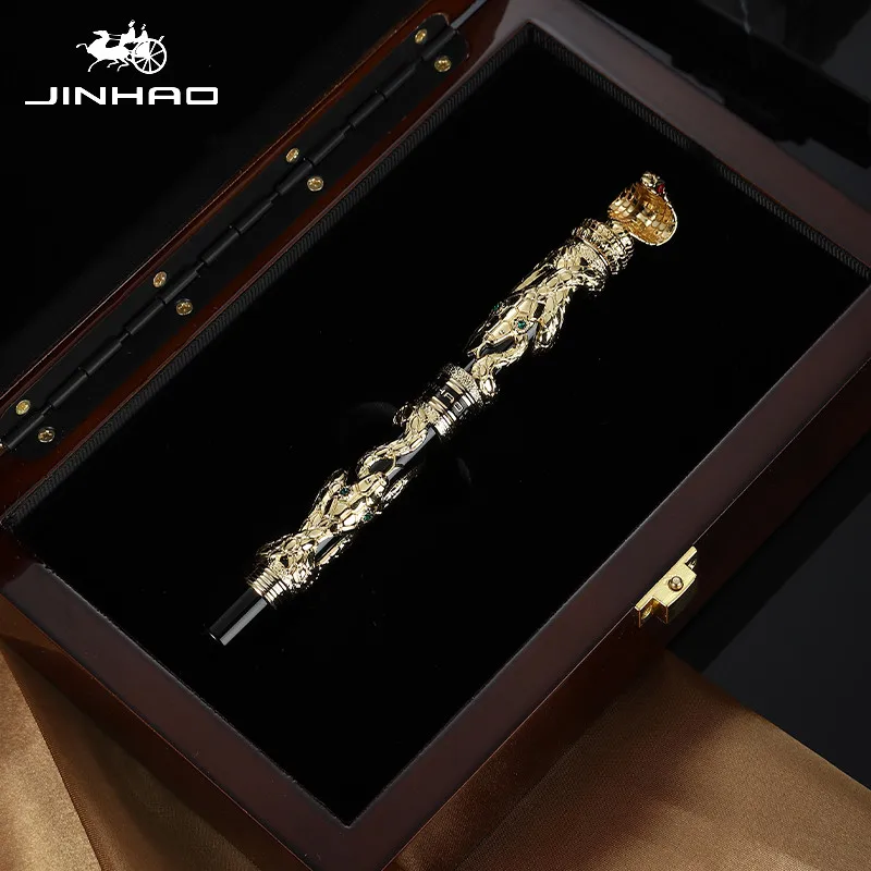 

MONTE MOUNT Jinhao винтажная перьевая ручка с двойным драконом