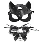 Эротическая женская сексуальная маска на половину лица кошка кожа Хэллоуин вечерние НКА Косплей маскарадный шар маскарадные маски секс-игрушки для пар Женщины