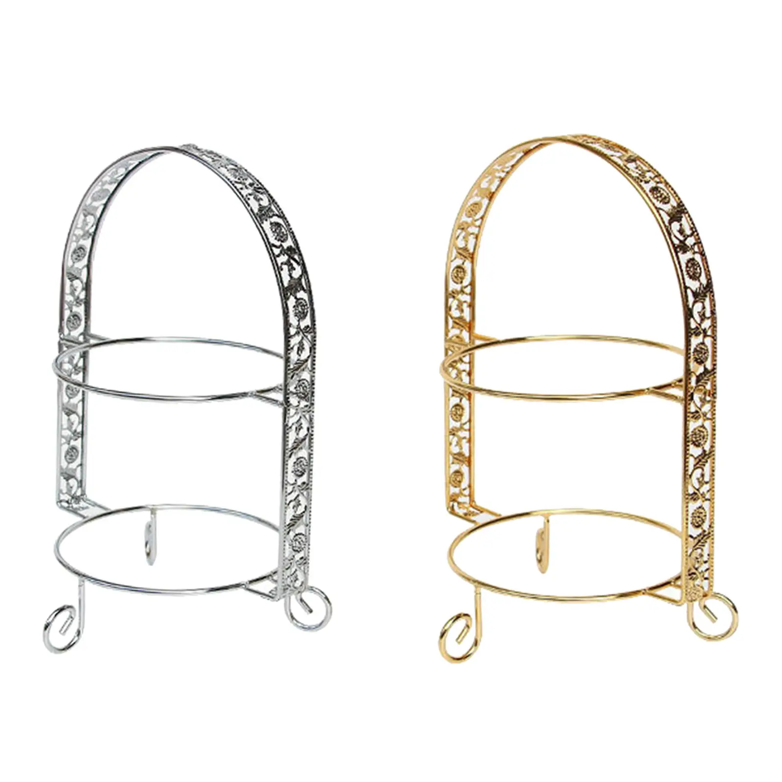 Железный металлический поднос для торта с 2 шинами подставка Сервировочная