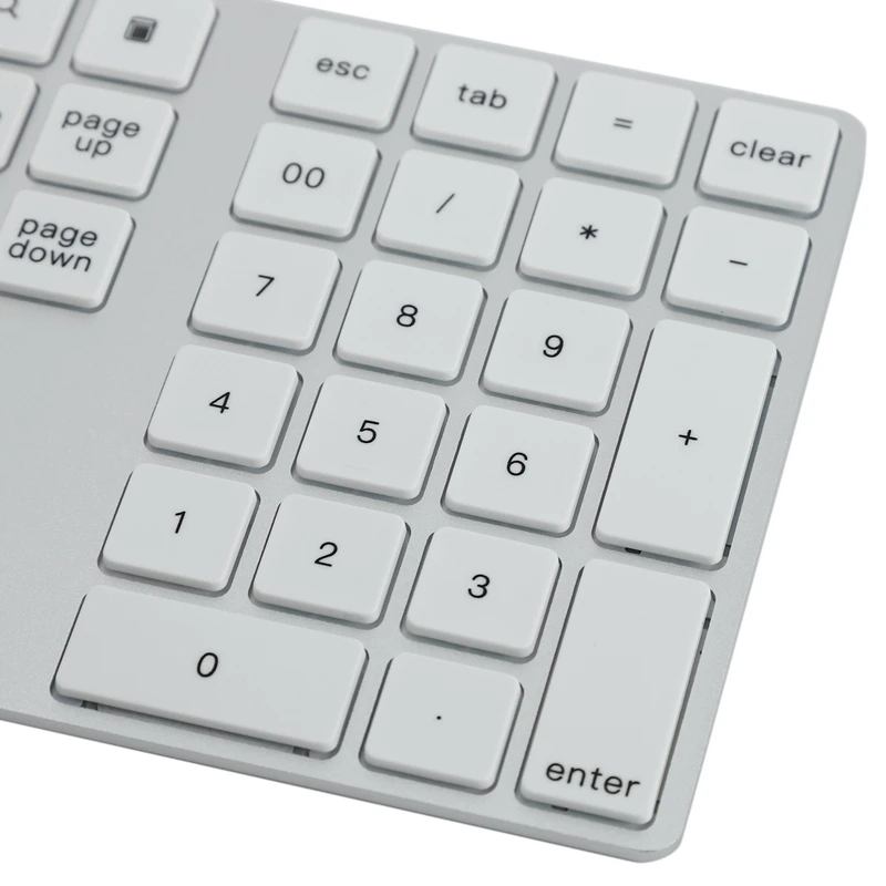 

Aluminum Alloy 34 Keys Bluetooth Wireless Numeric Keypad,Digital Keyboard For Windows,Ios,Mac Os,Android Tablet Laptop Pc
