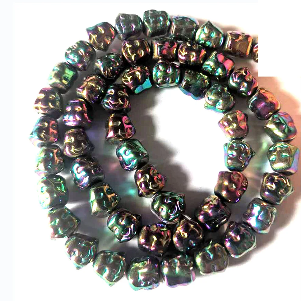 

Бусины россыпью в форме Будды из Натурального Гематита, 8 х8 мм