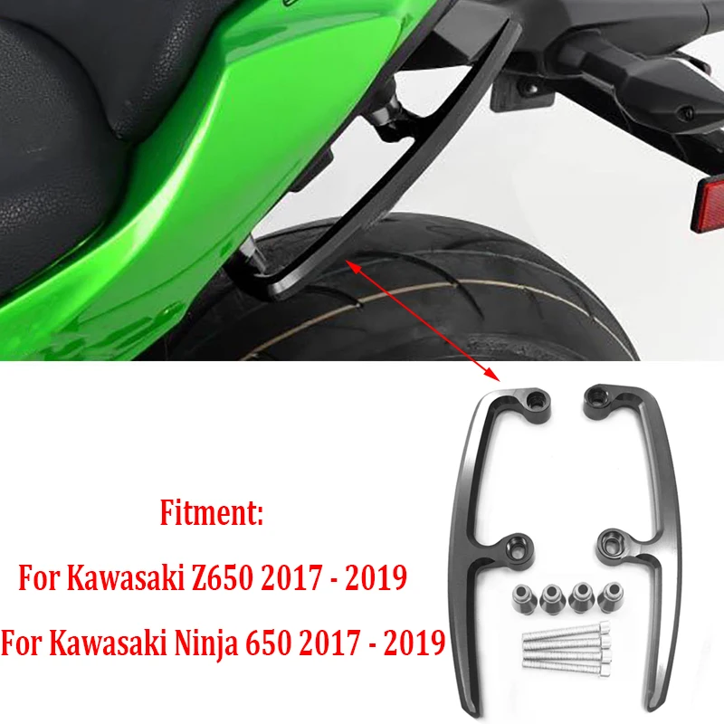 Алюминиевый задний пассажирский ручной подлокотник Z650 для мотоцикла с ЧПУ Kawasaki