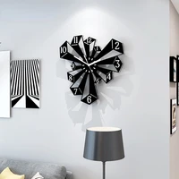 creative prism silent wall clocks modern design living room home decoration decor for kitchen decorative acrylic art watches