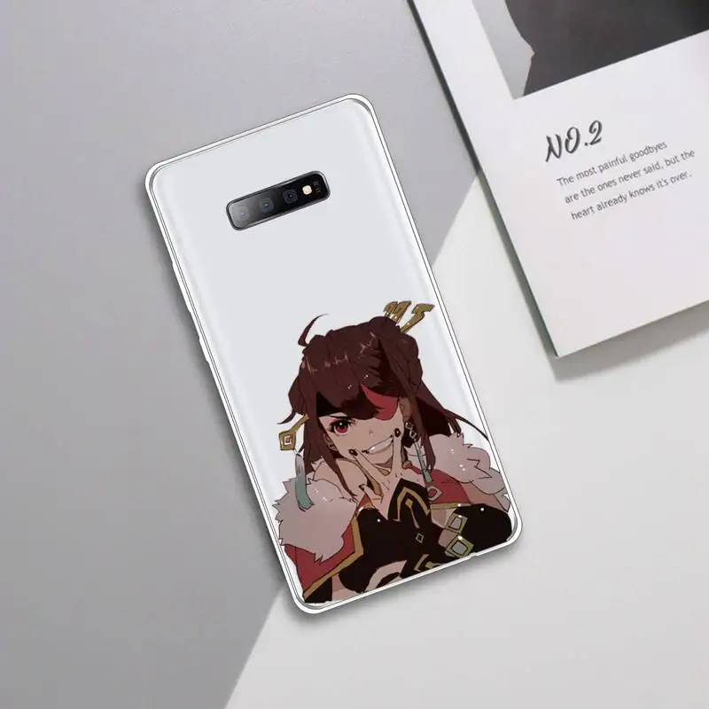 

genshin impact fashion game luxury shell Phone Case Transparent For Samsung Galaxy A 71 21s S note 8 9 10 plus 20 ultra