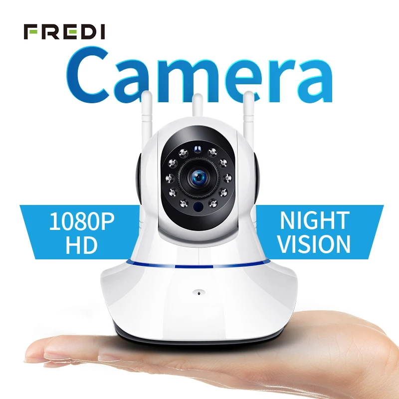 FREDI 1080P Home Security WiFi Network Wireless Surveillance Camera CCTV IR Night Vision Baby Monitor motion detect IP | Безопасность и