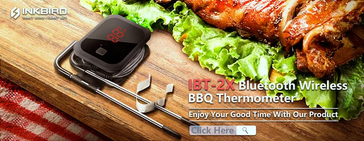 Inkbird цифровой термометр для мгновенного чтения мяса, IHT-1P водонепроницаемый перезаряжаемый термометр с подсветкой и калибровкой