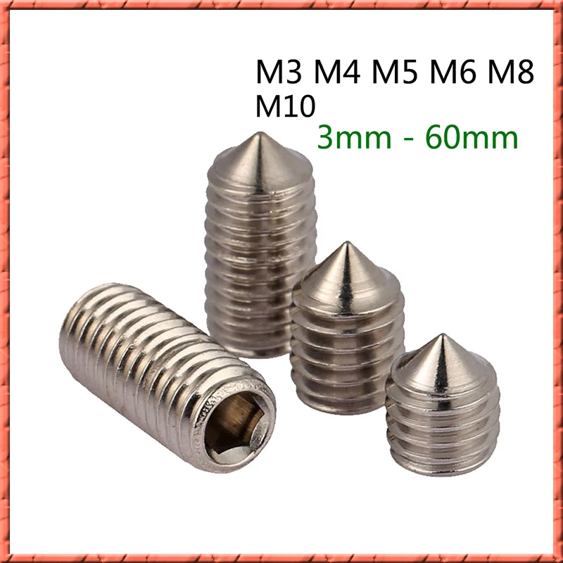 10000 шт./лот M6 * 6 DIN914 Набор шестигранных розеток из нержавеющей стали винт с