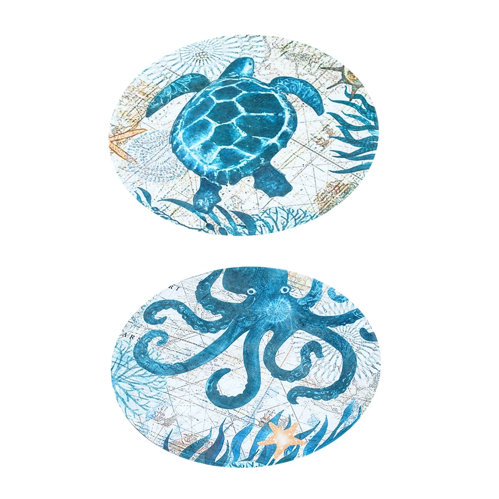 Коврик придверный фланелевый с геометрическим принтом 40x60 см | Дом и сад