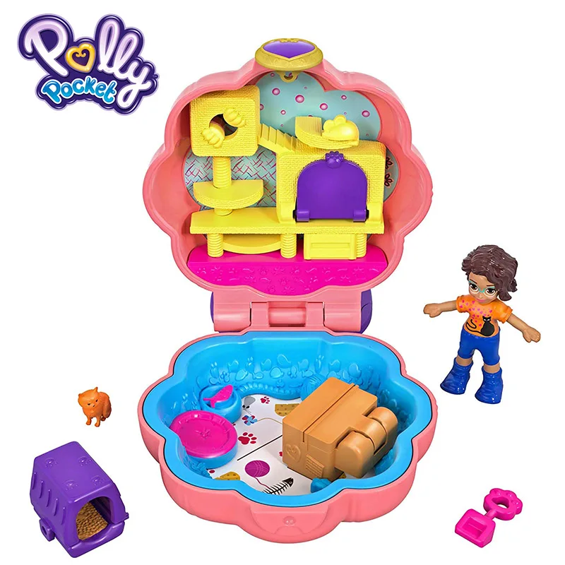 GFM52 Polly Pocket Kid Toys Teeny Tot Nursery Collection Funny Theme Mini Cute Doll Toy With Beauriful Box FRY29 Gift Carry On Dolls - Цвет: GFM52