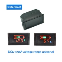 low voltage alarm waterproof voltage lithium battery fuel gauge display battery detection 12v60v48v72v
