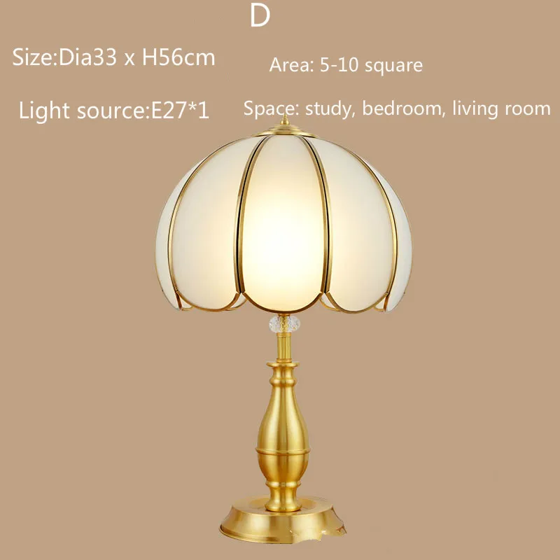 Европейская настольная лампа для спальни прикроватная американская креативная