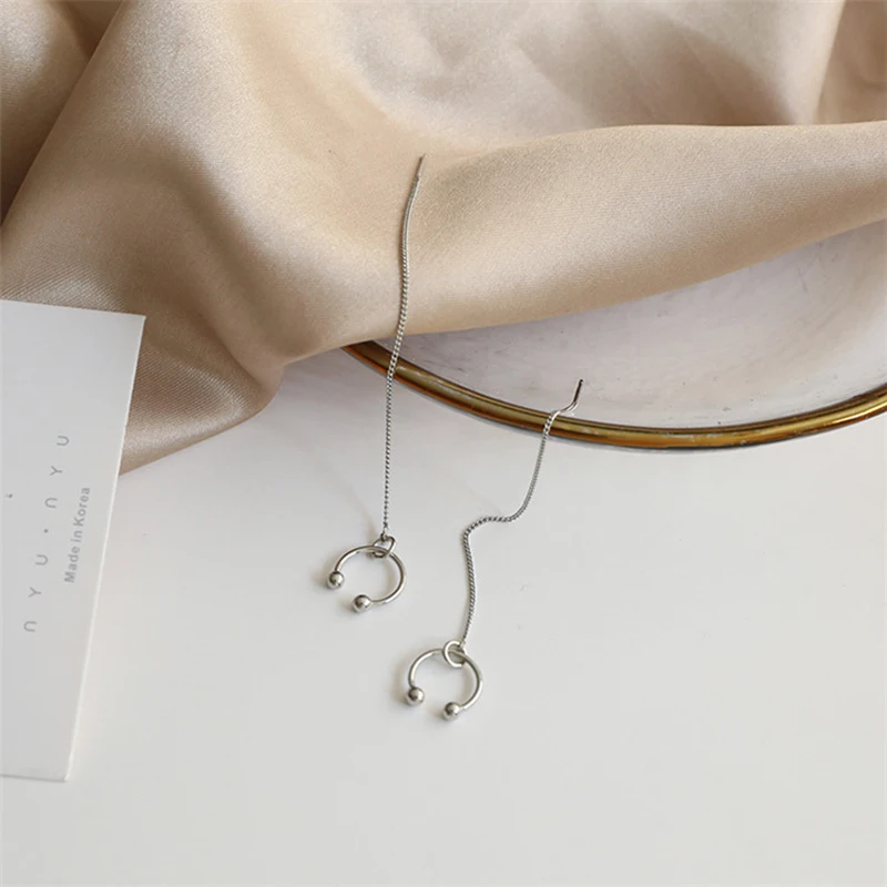 

chain earrings pendientes for women jewelry boucle oreille femme aretes piercing mujer hoop earring dangle clip tous long tassel