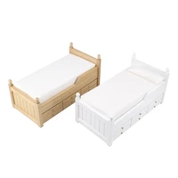 112 scale mini drawer bed model dollhouse miniature accessories bedroom furniture toy doll house decoration