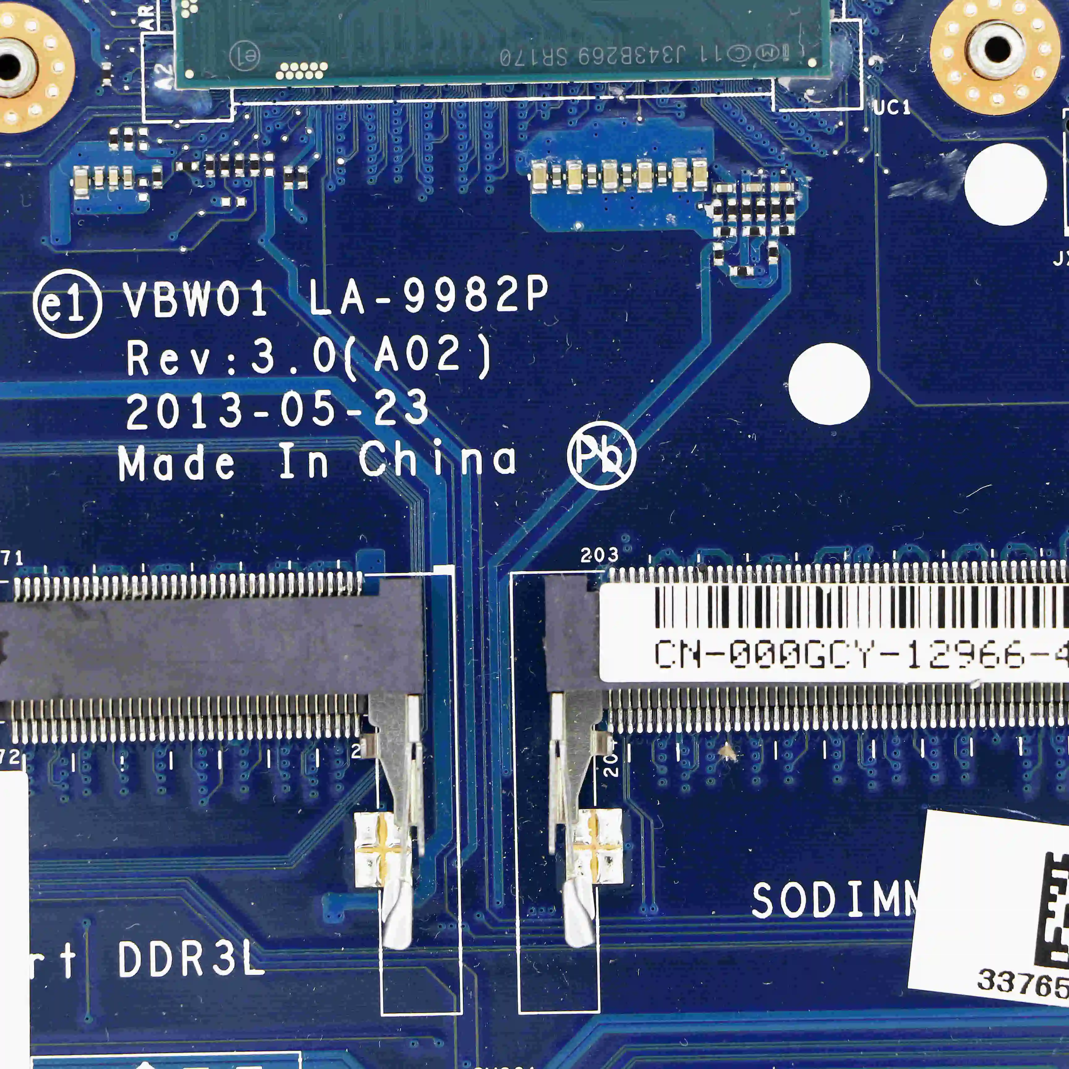 Материнская плата 00GCY - UMA VBW01 LA-9982P Вт/i5-4200U 1 60 ГГц для Inspiron 15R (5537) / 15 (3537) купить по