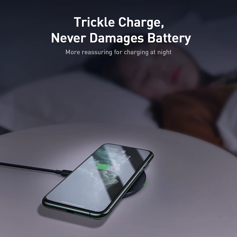 Baseus 15W Qi Wireless Charger Induction Fast Wireless Charging Pad For iPhone 13 12 Pro Max Xs Phone Charger For Samsung Xiaomi
