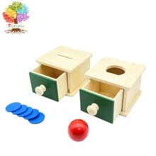 Treeyear Montessori Sensory Toys Object Permanence Box with Tray Life Skills Toys Hand Educational Toy
