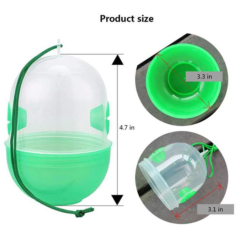 

2pcs Effective Wasps Fruit Fly Pest Trap Hornet Catcher Tool Accessory for Garden CANQ889